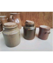 POT A CONDIMENT EN GRÈS 