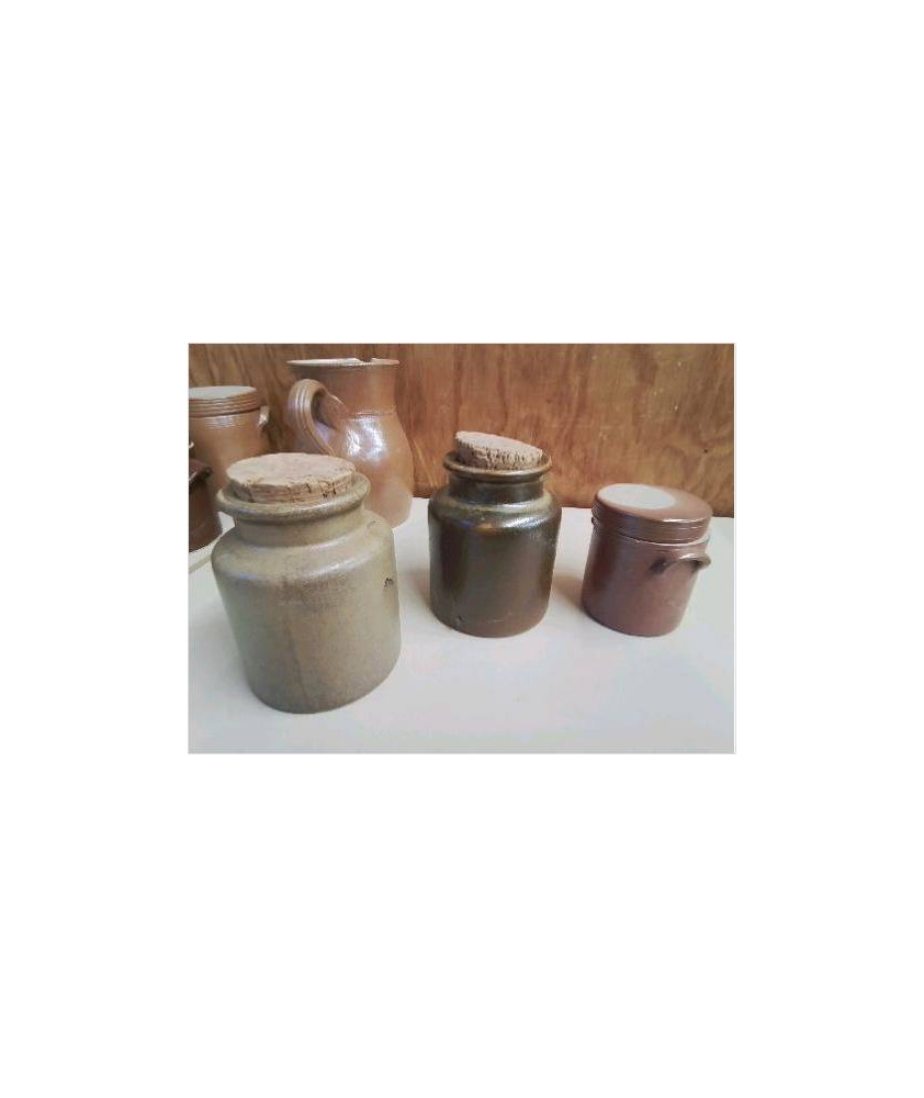 POT A CONDIMENT EN GRÈS 