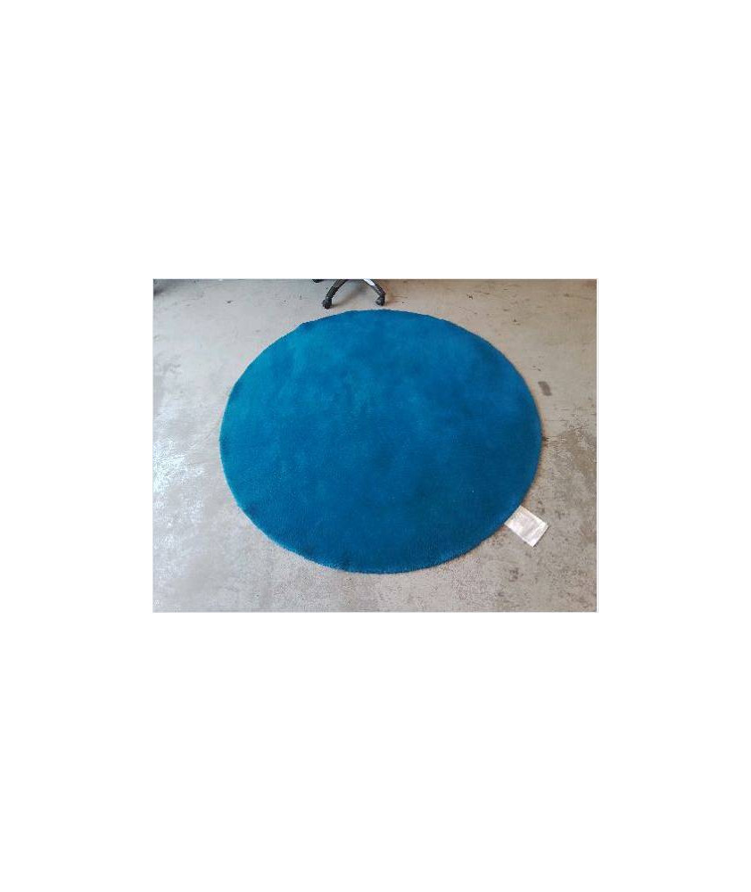 TAPIS BLEU DIAM:1\'80M