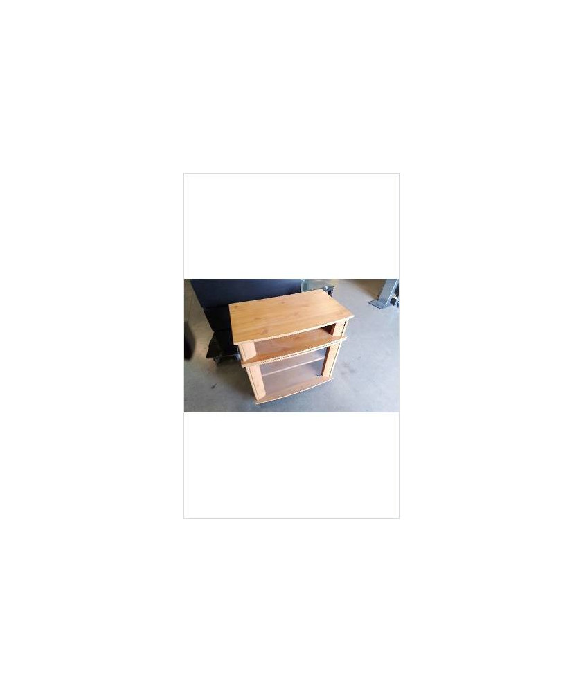 MEUBLE TV A ROULETTES/ 1 PORTE VITREE