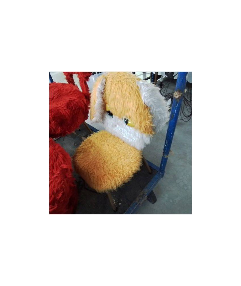 CHAISE ENFANT ORANGE LAPIN