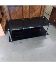 MEUBLE TELE VERRE NOIR