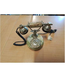 TÉLÉPHONE A CADRAN ONYX ET MÉTAL  FATAP ITALIE