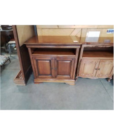 MEUBLE TV HI-FI 2 PORTES 1 NICHE STYLE LOUIS PHILIPPE 