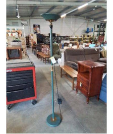 LAMPADAIRE MÉTAL VERT ET DORÉ 
