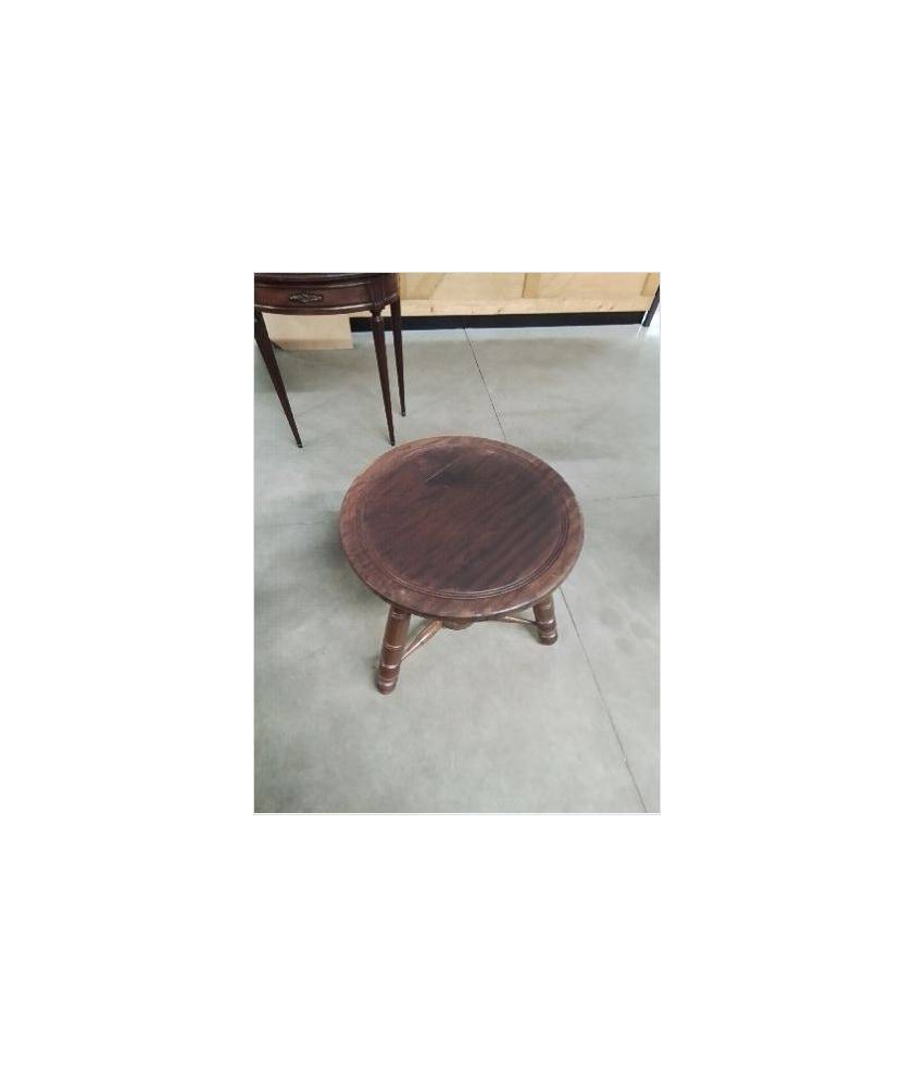 TABLE BASSE RONDE BOIS TRIPODE 