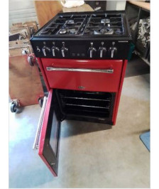 PIANO DE CUISSON FARMHOUSE BELLING 60DF 4 FEUX GAZ DE VILLE  2 FOURS ÉLECTRIQUE