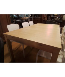 TABLE IKEA + 2 ALLONGES 43 CM