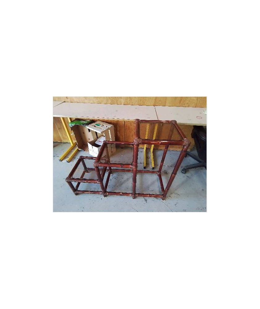 ÉTAGÈRE ESCALIER EN ROTIN 