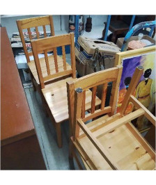 CHAISES PIN LOT DE 4 