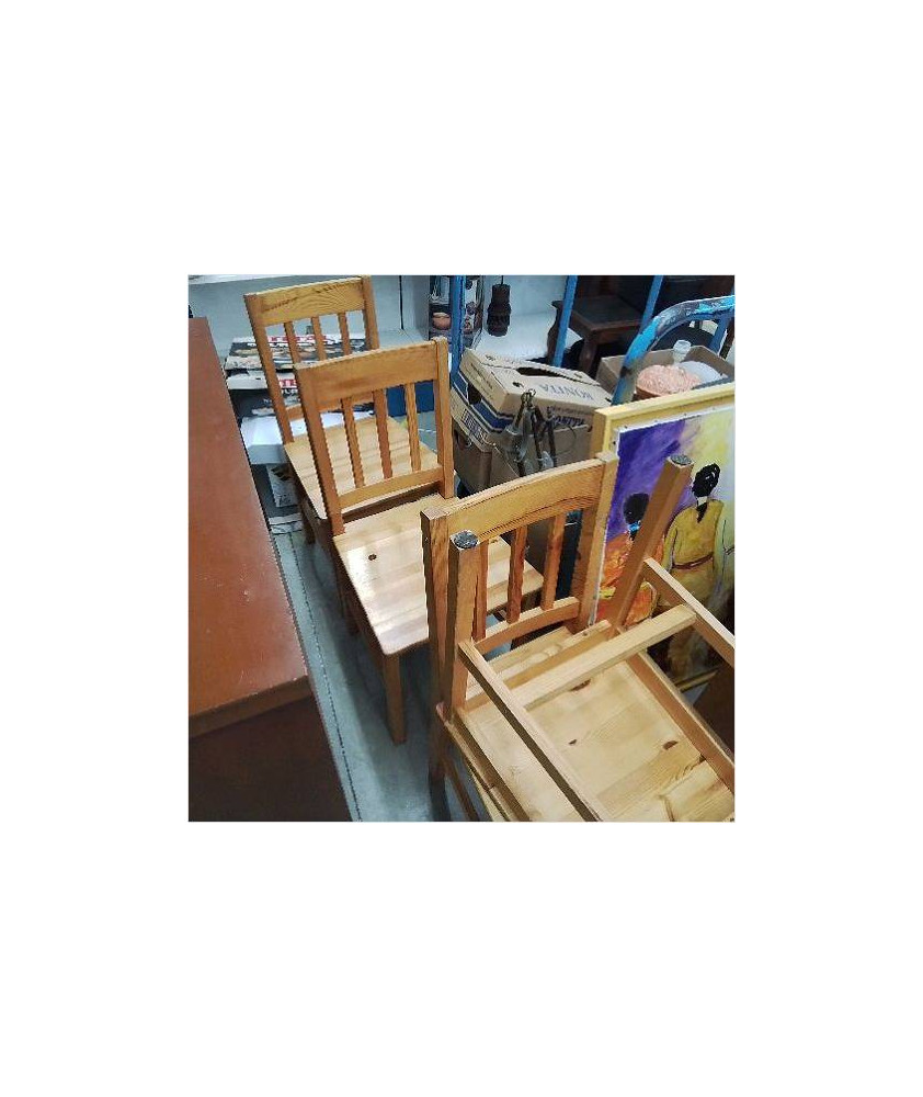 CHAISES PIN LOT DE 4 