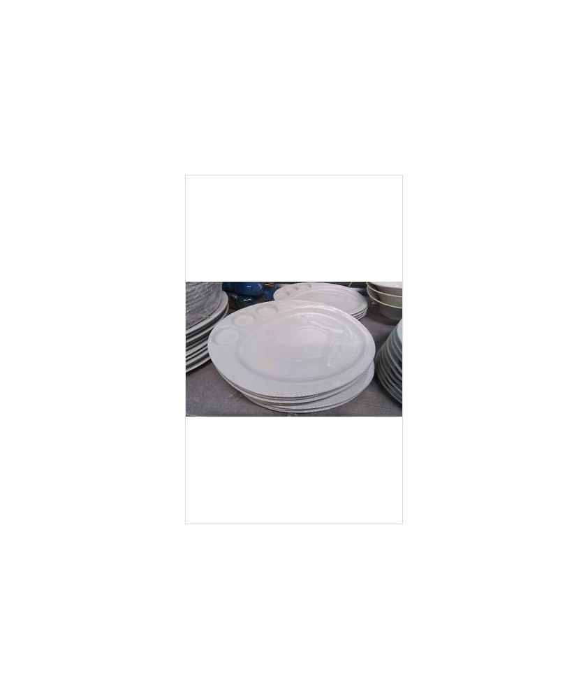 ASSIETTES BLANCHES PALETTE X4 