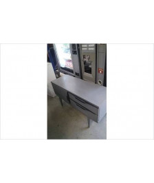MEUBLE TV GRIS - 1 PORTE 2 TIROIRS ( EN L’ETAT)