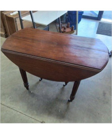 TABLE A VOLETS ACAJOU