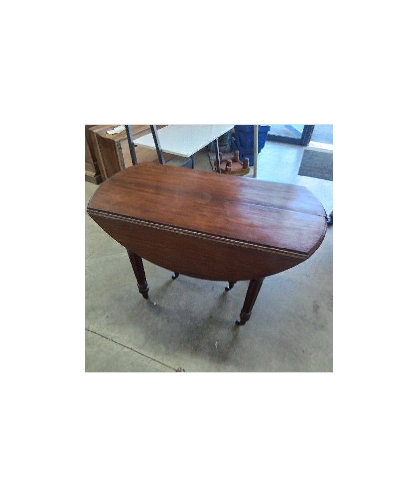 TABLE A VOLETS ACAJOU