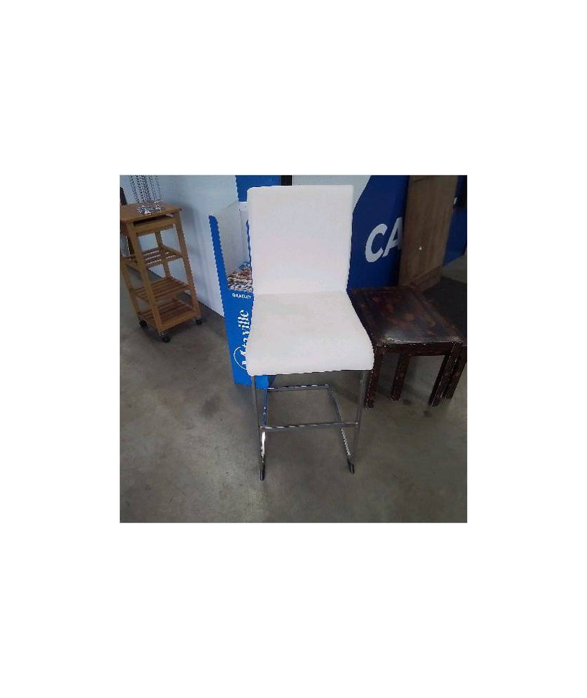TABOURET DE BAR BLANC 