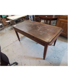 GRANDE TABLE ANCIENNE 2 RALLONGES INTÉGRÉES 
