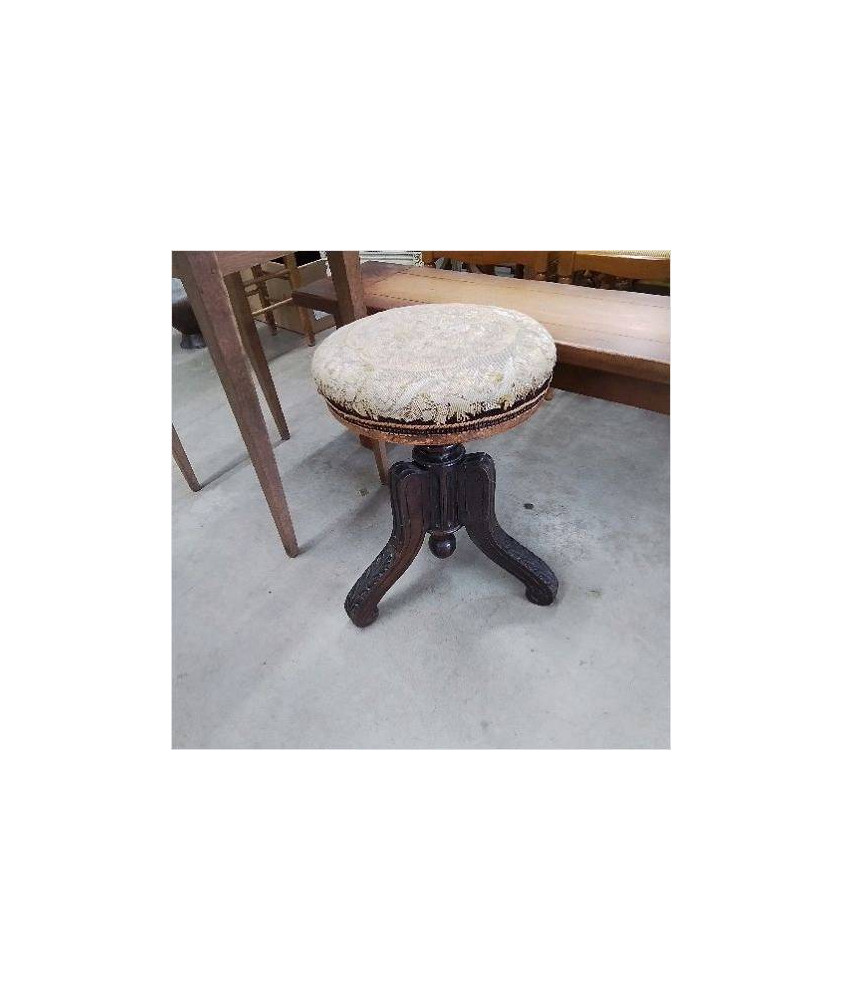 TABOURET A VIS TAPISSERIE