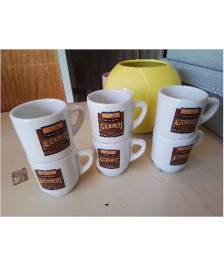 LOT DE 6 TASSES A CAFE 