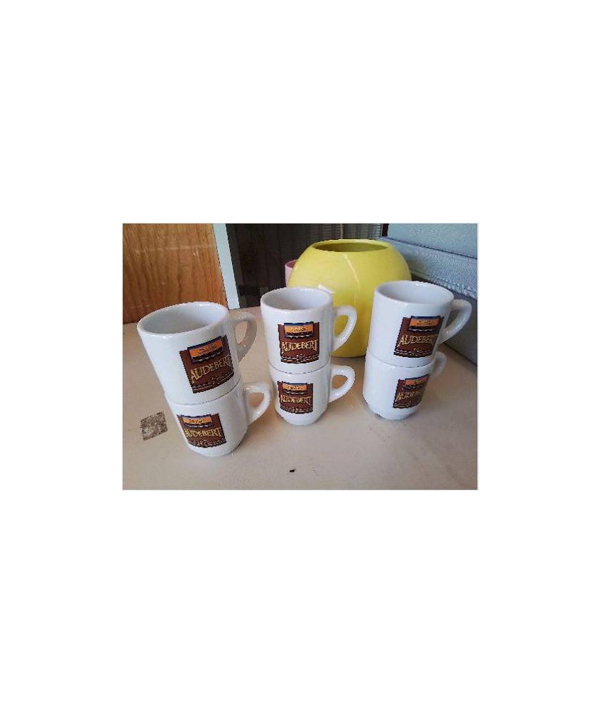 LOT DE 6 TASSES A CAFE 