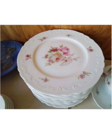 LOT DE 6 ASSIETES EN PORCELAINE 