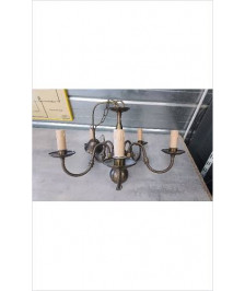LUSTRE 5 BRANCHES DORE 