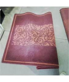 TAPIS ROUGE MOTIFS ORANGES