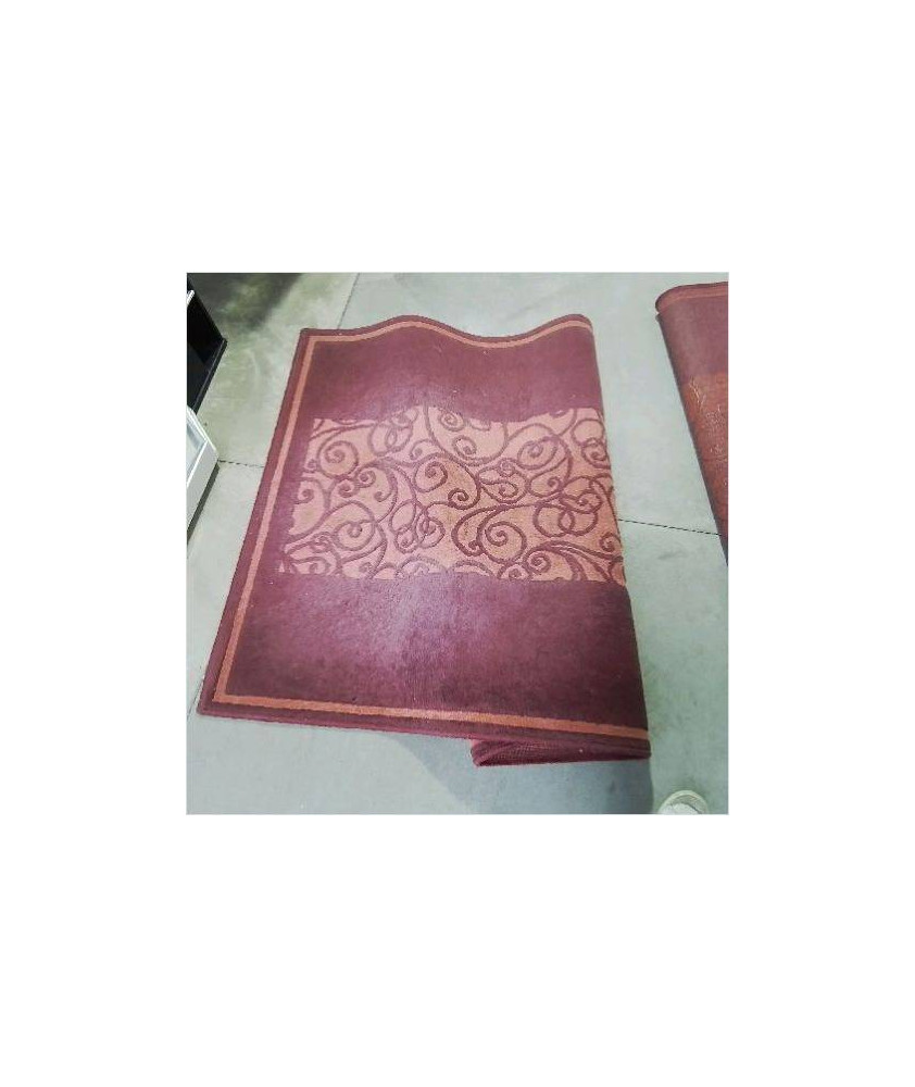 TAPIS ROUGE MOTIFS ORANGES