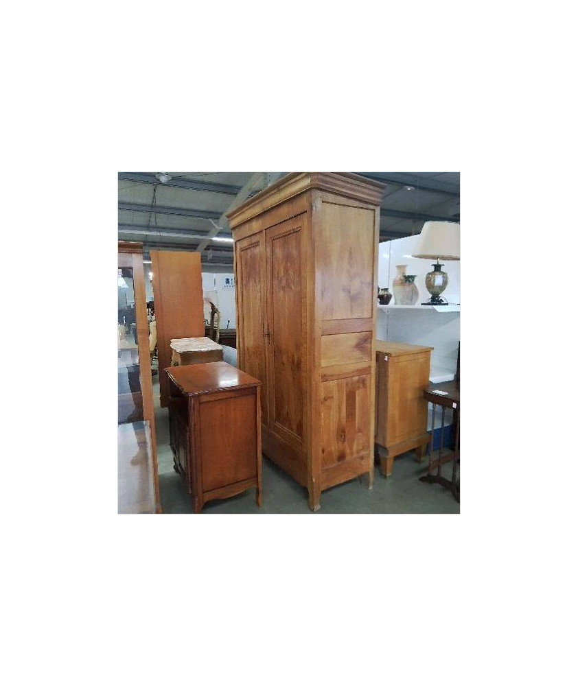 ARMOIRE 2 PORTES BOIS CLAIR 