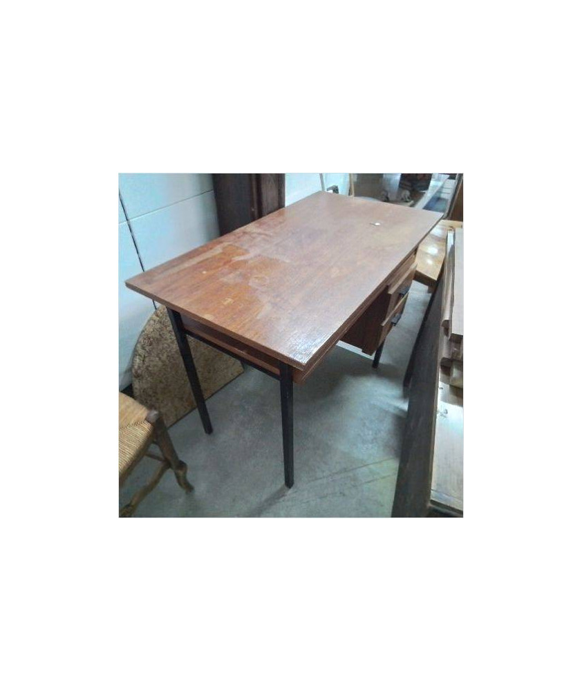 BUREAU 2 TIROIRS VINTAGE 