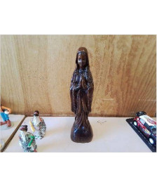 STATUETTE VIERGE EN BOIS JC LARDEUX