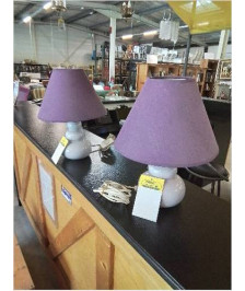 LAMPE CERAMIQUE MAUVE AJ MAUVE