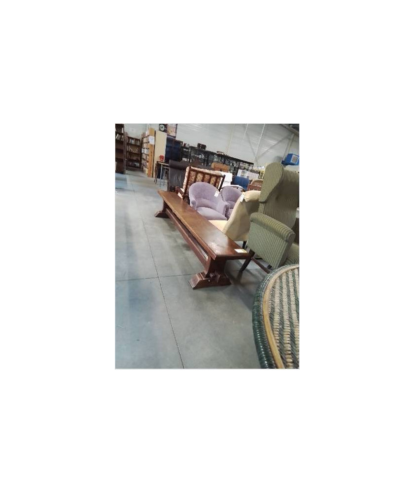 BANC MONASTÈRE BOIS A ENTRETOISE 250CM