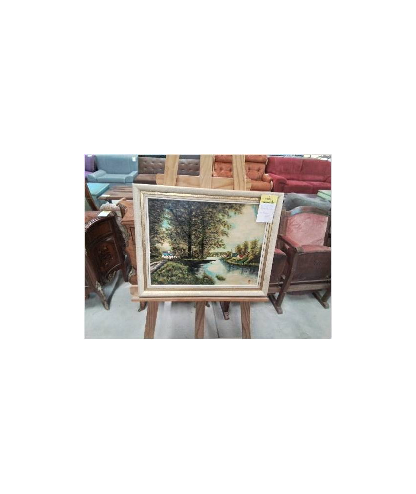 HUILE SUR PANNEAU HAMEAU
