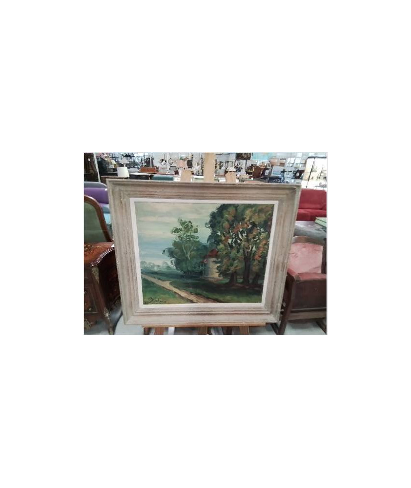 HUILE SUR TOILE LES CHATAIGNIERS G MAHIEU HUILE SUR TOILE LES CHATAIGNIERS G MAHIEU