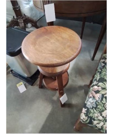 TABOURET A VIS BOIS CLAIR