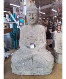 SITTING BUDDHA MOJOPAHIT 100 CM PIERRE DE RIVIERE