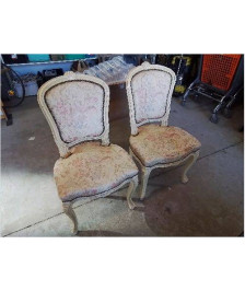 CHAISE TAPISSÉE STYLE LOUIS XV