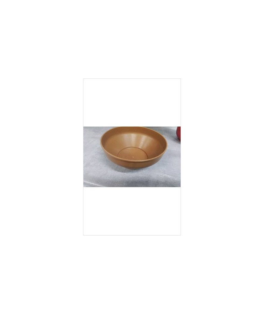SALADIER PLASTIQUE MARRON