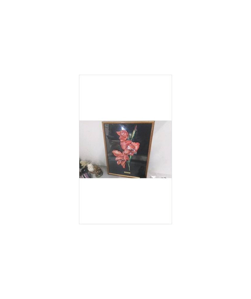 CADRE FLEURS PAPIER 