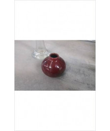 VASE BOULE ROUGE PM 