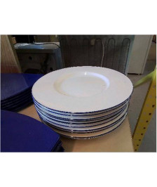 GRANDE ASSIETTE BLANCHE EN PORCELAINE 
