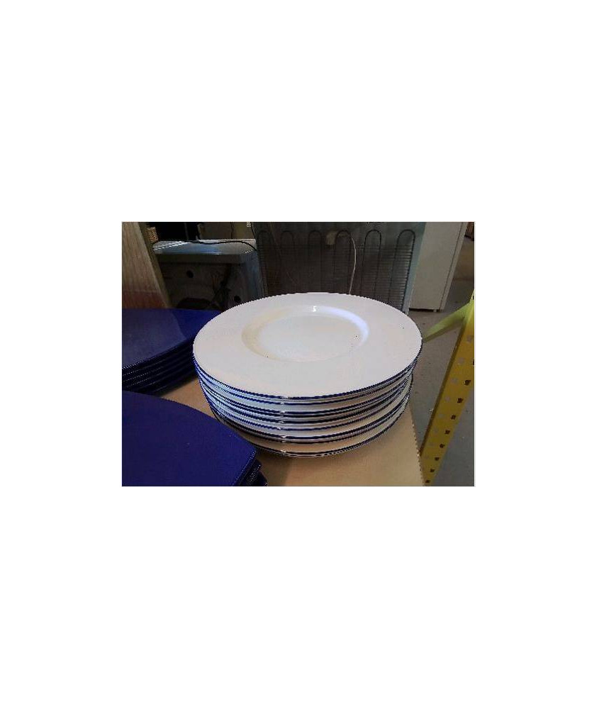 GRANDE ASSIETTE BLANCHE EN PORCELAINE 