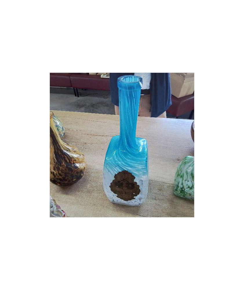 CARAFE STYLE MURANO BLEUE EN L’ETAT
