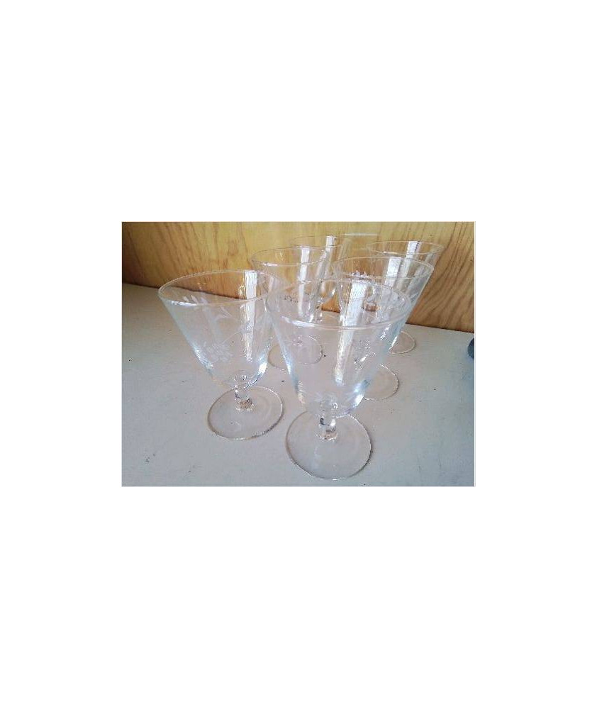 LOT DE 6 VERRES A EAU 
