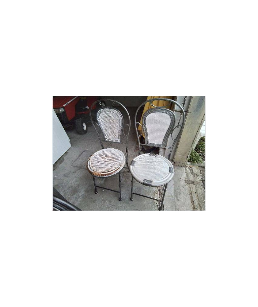 CHAISE DE JARDIN PLIANTE BLANCHE