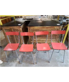 CHAISE ROUGE FORMICA 