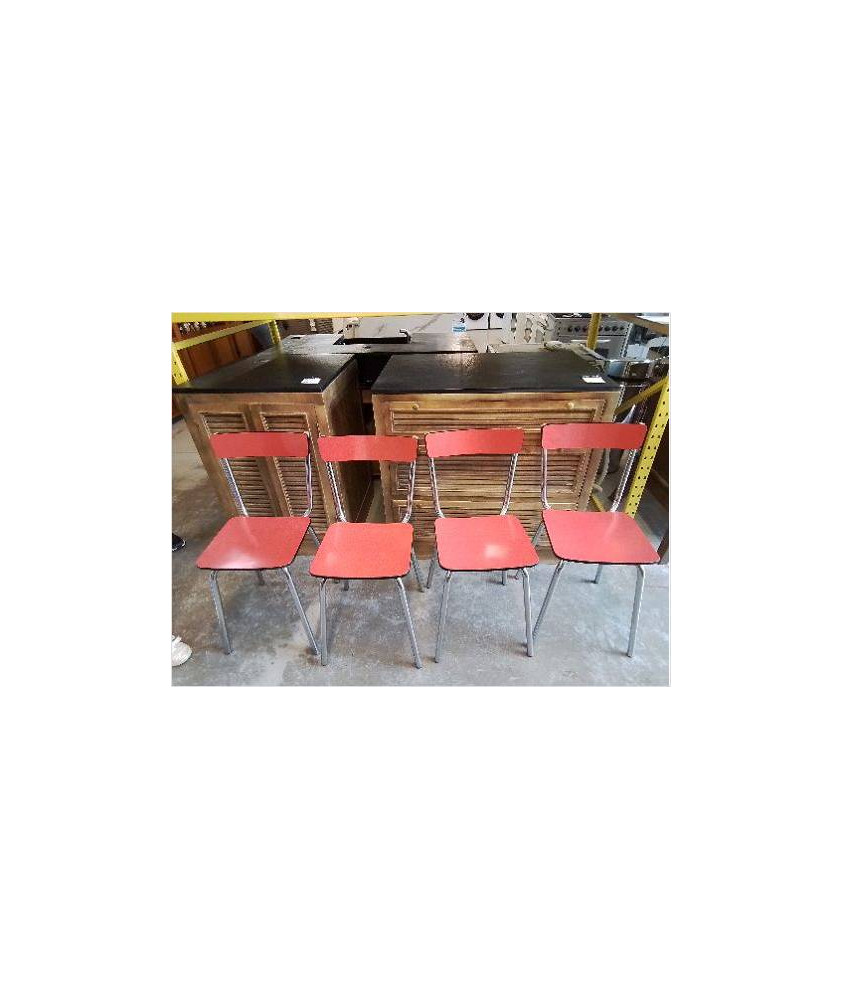 CHAISE ROUGE FORMICA 