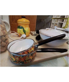 DUO CASSEROLE MOTIF FLORAL 