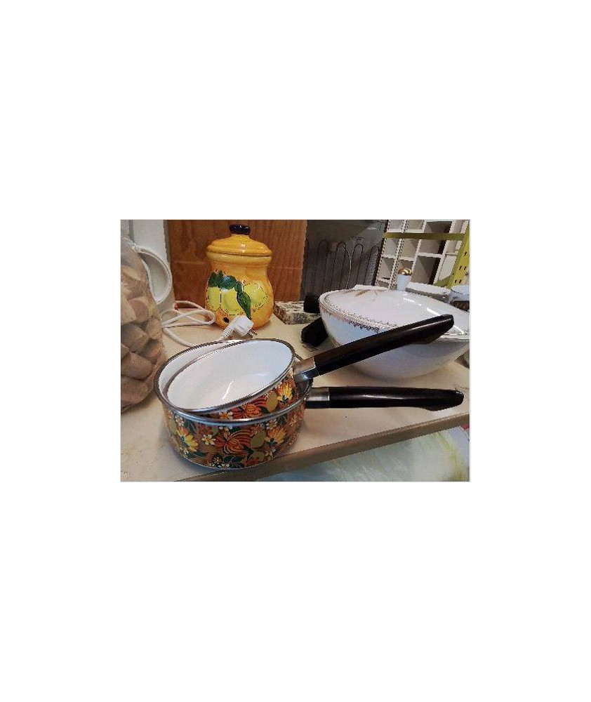 DUO CASSEROLE MOTIF FLORAL 